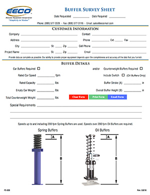 EECO Buffer Survey Sheet